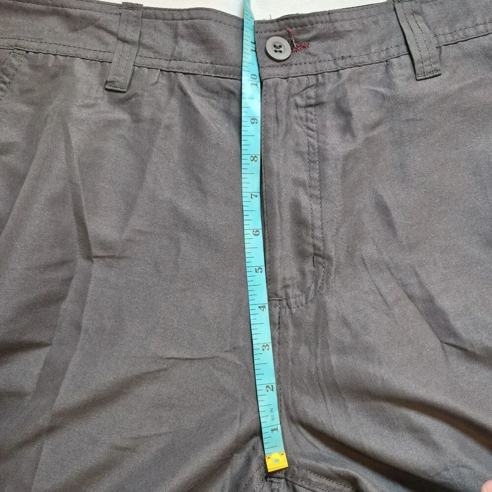 Burnside Men's Hybrid Walk/Board Shorts Size 34 Charcoal UV Protect Stretch